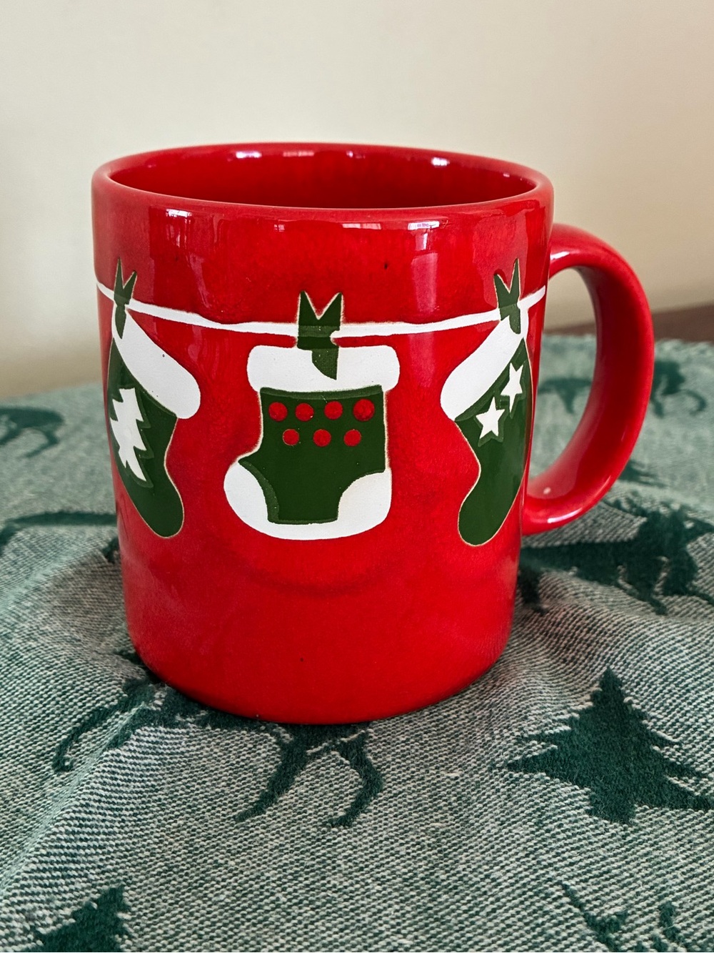 Waechtersbach Germany Christmas Stockings Mug